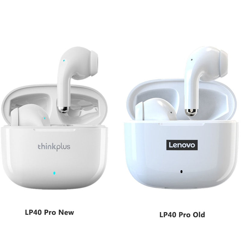 Fone de ouvido bluetooth 5.1 Lenovo lp40 pro sem fio à prova.