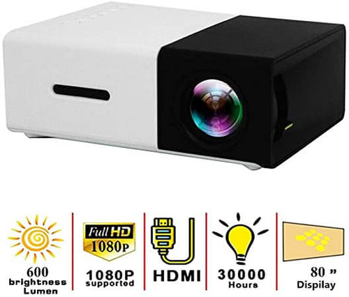 Mini Projetor Cinema Portátil 1080p Full HD